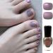 Glitter Nail Polish Aurora Pink Silvery Holographic Quick Dry Nail Gel Varnish Shimmering Metallic Shining Sparkling Long Lasting No Need Cure DIY Nail Art Manicure at Home - Buy Online on GoSupps.com