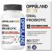 oppuland - Oral Probiotic with 12 Probiotic Strains BLIS K12 M18 B. lactis & L. Reuteri - Dental Care - Fresh Breath & Gum Health - Easy to Take for Adults & Kids - Scentless - 50 Chewable Tablets