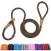 Lynxking tow lines for dogs dog linen retrieverleine Gleine Zugleine for small medium-sized large dogs (brown train stop-1.3cm x 150cm) Train stop-1.3cm x 150cm brown