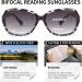 JM Classic Bifocal Reading Sunglasses for Women | Vintage UV Protection Gray Tortoise | 2.5x Magnification - Buy Online on GoSupps.com