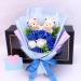 Buy Soap Flower Bouquet - Scented Decorative Floral Arrangement for Valentine's Day | Indoor & Outdoor Decor | Perfect Gift for Students Women & Men (Blue - Buy Online on GoSupps.com