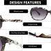 JM Classic Bifocal Reading Sunglasses for Women - Vintage UV Protection Outdoor Glasses in Gray Tortoise 2.25x - Buy Online on GoSupps.com