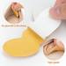 Macood Heel Cushions Pads - 4 Pairs Self-Adhesive Inserts for Men & Women | Prevent Heel Slipping, Blisters & Rubbing | Foot Care Protectors (Black/Beige) - Buy Online on GoSupps.com