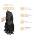 50cm Black Curly Ponytail Extensions - Gairyan Synthetic Hair Claw Clip-In Braid for Women - Buy Online on GoSupps.com