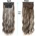 KARLOR Hair Extensions with Clips 4 Pieces Curly 50 cm Clip-In Extensions Synthetic Hair Like Real Hair Cheap Hair Pieces Wig Pieces Hair Extensions Long Curls Synthetic for Women (Brown-White) - Buy Online on GoSupps.com