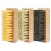 Shoe Cleaning Brush Set with Nylon Boar and Horsehair Bristles Wooden Sneaker Cleaner Brush for Leather Suede Canvas Textile Bags and Accessories - 3 Pack 3 Horsehair + Boar + Plastic bristle