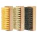 Shoe Cleaning Brush Set with Nylon Boar and Horsehair Bristles Wooden Sneaker Cleaner Brush for Leather Suede Canvas Textile Bags and Accessories - 3 Pack 3 Horsehair + Boar + Plastic bristle