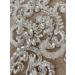 Handmade White Rhinestones Lace Applique Sew On Trimming for Dresses, Clothing, Skirts - Buy Online on GoSupps.com