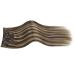 Moresoo Clip-In Extensions - Real Remy Hair Brown & Blonde #P4/27 35cm 80g - Quality Clips for Volume & Length - Buy Online on GoSupps.com