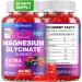 Magnesium Glycinate Gummies 400mg Sugar Free M gn sium Gummi s for Adults with Magnesium Malate Zinc and Vitamin B6 for Sleep Body Support and Relaxation Non GMO 60 Count-Multi-Flavor Magnesium Gummies Mixed Berry 60