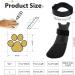 2 Pair Dog Boots for Injures Paws Waterproof Anti-Slip Dog Shoes with Adjustable Reflective Straps Dog Socks Paws Stop Licking Dog Crocs Paw Protector Black - Buy Online on GoSupps.com