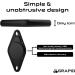 GRAPID Bike Mount for Apple AirTag - Universal Fit - Theft Protection - Splash-Proof - 0.39in Thin - Buy Online on GoSupps.com