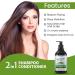 Buy 2 in 1 Shampoo and Conditioner - Clarifying Natural Formula Sulfate Free for Men & Women | 16.9 FL Oz - International Shipping Available - Buy Online on GoSupps.com