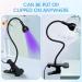 Nail Lamp Gooseneck UV Lamp for Nails 395nm 3w Black Light LED UV Nail Lamp with Clamp for Gel Nails Ultraviolet Curing Nails Lamp 5v USB Input UV Light with 4 Levels of Dimming Black Nail Lamp - Buy Online on GoSupps.com