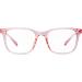 Effnny Blue Light Blocking Glasses Anti Eyestrain Filter UV Square Eyeglasses Frame Computer Gaming Eyewear For Men Women 5025/Transparent Pink - Buy Online on GoSupps.com