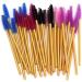 guohanfsh 50Pcs Makeup Brushes Eyelash Brush Disposable Mascara Wands Applicator Eye Lashes Eyebrow Cosmetic Tool Rose Red - Buy Online on GoSupps.com