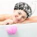 KissDate 3 Packs Double layer Shower Cap Waterproof Elastic Bath Cap for Women Shower Spa Salon (Multicolor-2) - Buy Online on GoSupps.com
