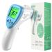 Digital fever thermometer for baby adult children: aile fever thermometer contactless ear thermometer children thermometer fever thermometer precise measurements LCD display switch C or f blue