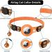 Kolacen Reflecting AirTag Catushage - Adjustable Cat Neck Band with Shell & Bell for Puppies Kittens (Orange) | Safe & Stylish Pet Tracker - Buy Online on GoSupps.com