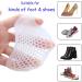 Soft Gel Metatarsal Pads for Pain Relief - 5 Pairs Ball of Foot Cushions for Calluses, Bunions, Corns, Morton Neuromas - Fits Heels & Shoes - Women Men (3 Beige & 2 White) - Buy Online on GoSupps.com