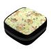 GIAPB Period Bag Sanitary Napkin Storage Bag Pad Holder for Period Makeup Pouch Vintage Rabbit and Flowers Color3714