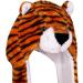 IBLUELOVER Kids Winter Hat Gloves Scarf Set - Brown Tiger Cartoon Animal Hooded 3-in-1 Faux Fur Party Hat & Gloves with Pockets - Buy Online on GoSupps.com