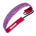 Sweaty Bands Womens and Girl Headband - Non-Slip Velvet-Lined Glitter Hairband - Viva Diva Pink 1-Inch