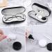 MoKo Double Eyeglass Case with Mirror and Tweezers - 2 in 1 Portable Contact Lens Holder in Black - Buy Online on GoSupps.com
