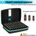 Fitnate Essential Oils Storage Box - 73 Piece Kit for 5ml 10ml 15ml Bottles | Perfect for Young Living & Dterra | Includes Labels & Bottle Opener | Blue - Buy Online on GoSupps.com