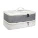OIIBWQ Double Layer Travel Carrying Case Hair Accessories Tool Storage Bag for Hair Dryer Brush Hair Accessories