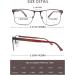 Shop HEEYYOK Men's Blue Light Blocking Reading Glasses - Metal Frame UV Protection 2.0 Diopters 4 Colors - Buy Online on GoSupps.com