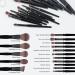 TEXAMO Professional Makeup Brush Set for Kabuki Foundation Powder Contour Blush Highlighter Eye Shadow - Black (C-Diamond Brush) with Cosmetics Bag - Buy Online on GoSupps.com