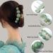 3 Pack Green Pearl Hair Claw Clips - Non-slip Hair Jaw Clips Set for Women and Girls - Decorative Hair Accessories in Big Medium Small Sizes - Green - Buy Online on GoSupps.com