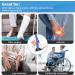 39 Inch Leg Lifter Strap with Padded Handgrips - Hip & Knee Replacement Recovery Kit - Mobility Aid Tool for Bed, Car, Wheelchair - Blue - Buy Online on GoSupps.com