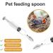 Hand Baby Bird Feeding Syringes Feeding Tube Parrot Liquid Food Feeding Needle for Baby Birds with Feeding Spoon for Pet Sick Bird Parrot Feed Milk and Medicine White - Buy Online on GoSupps.com