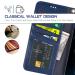 Arae iPhone 12 Pro Max Case Wallet - Blue | Card Holder & Wrist Strap | Compatible & Stylish - Buy Online on GoSupps.com