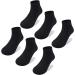 Cooraby 25 Pairs Kids' Low Cut Half Cushion Sport Ankle Socks - Black, 8-10 Years - Buy Online on GoSupps.com