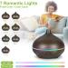 Gutiyyo 600ml Aroma Diffuser | Essential Oil Diffuser with 5x10ml Oils 7-Color LED Humidifier & Auto Shut Off - Buy Online on GoSupps.com
