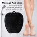 Silicone Shower Foot Scrubber Mat | Non-Slip with Suction Cups | Black Silicone Foot Brush for Dead Skin Removal and Massage - Buy Online on GoSupps.com
