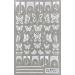 White Butterfly Nail Art Stickers - 3D Self-Adhesive Decals for DIY Manicure Designs - Buy Online on GoSupps.com