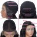 Ombre Lace Front Human Hair Wigs for Black Women - Wavy Brazilian Virgin Hair 18 Inch Long Body Wave Wig with Baby Hair - Buy Online on GoSupps.com