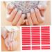 Ipetboom 5 Sheets Clear Tape Nail Display Stand Strip Tape Double Sided Clear Double Sided Tape Nail Art Tape Labels Press on Nail Sticky Tabs Display Board Plastic Red Acrylic - Buy Online on GoSupps.com