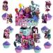 25 Pcs Monster Happy Birthday Cake Topper Cupcake Toppers for Kids Monster Theme Birthday Party Decorations