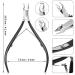 Stainless Steel Cuticle Nippers Set - 8Pcs Cuticle Trimmer & Dead Skin Remover Scissors - Manicure Tools for Fingernails and Toenails (Black) - Buy Online on GoSupps.com