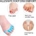 4-Piece Blue Toe Separators Set for Nail Varnish | Toe Spacers, Straightener & Stretcher for Hammer Toe, Overlapping Toes & Bunions | Men & Women - Buy Online on GoSupps.com
