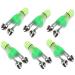 Helonge Fishing Bell and Night Light Kit, 20 Pcs Fish Bite Bait Alarm Bell with LED Light for Night Fishing Green