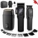 Professional Hair Clipper for Men 3 in 1 Hair Clipper Beard Trimmer and Electric Foil Shaver Set with LED Display Cordless Grooming Kit for Home Travel Barber Ideal Gift for Him Black