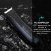 Men's Electric Body Groomer & Pubic Hair Trimmer | Waterproof, LED Light, Replaceable Ceramic Blade Heads, Recharge Dock | Blue - Buy Online on GoSupps.com