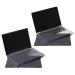 CLEAN SCREEN WIZARD Microfiber Cleaning Cloth 14 Compatible with MacBook Pro 14 and Computer Laptop 14, 2 Black Screen/Keyboard Covers