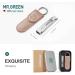 MR.GREEN Collapsible Nail Clippers Small and Thin Portable Travel Nail Scissors Cutter Stainless Steel Manicure Tools with Nail Files - Brown Leather Case+ Iron Box - Multicoloured - Buy Online on GoSupps.com